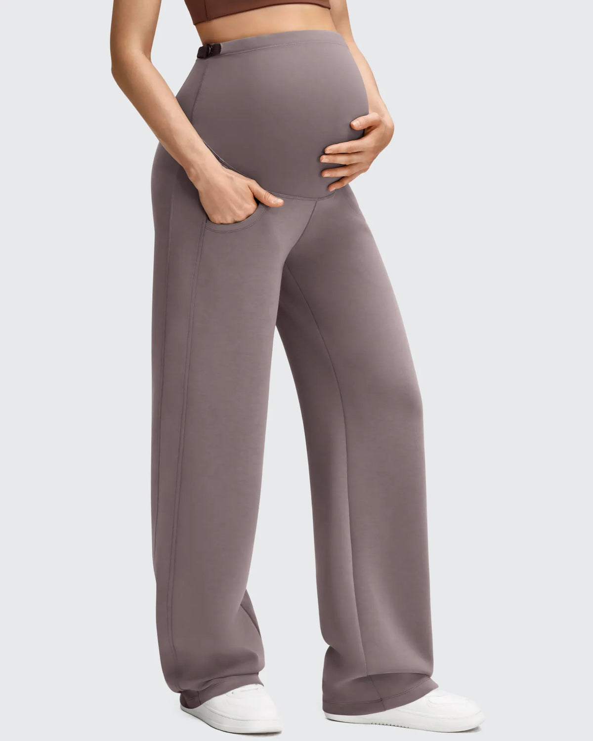 G4Free - Smoofit Modal Elastic Waist Pockets Maternity Pants -GF25JY647AA-S-GF25JY648AA-S-GF25JY649AA-S-GF25JY647AB-M-GF25JY648AB-M