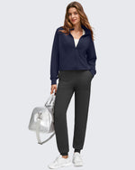 G4Free - Smoofit Modal Zip Up Mock Neck Pockets Sweatshirts -GF25M551AF-XS-GF25M551AA-S-GF25M551AB-M-GF25M551AC-L-GF25M551AD-XL