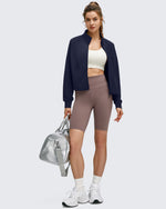 G4Free - Smoofit Modal Zip Up Mock Neck Pockets Sweatshirts -GF25M551AF-XS-GF25M551AA-S-GF25M551AB-M-GF25M551AC-L-GF25M551AD-XL