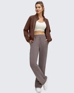 G4Free - Smoofit Modal Zip Up Mock Neck Pockets Sweatshirts -GF25M551AF-XS-GF25M551AA-S-GF25M551AB-M-GF25M551AC-L-GF25M551AD-XL