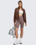 G4Free - Smoofit Modal Zip Up Mock Neck Pockets Sweatshirts -GF25M551AF-XS-GF25M551AA-S-GF25M551AB-M-GF25M551AC-L-GF25M551AD-XL