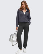 G4Free - Smoofit Modal Zip Up Mock Neck Pockets Sweatshirts -GF25M551AF-XS-GF25M551AA-S-GF25M551AB-M-GF25M551AC-L-GF25M551AD-XL