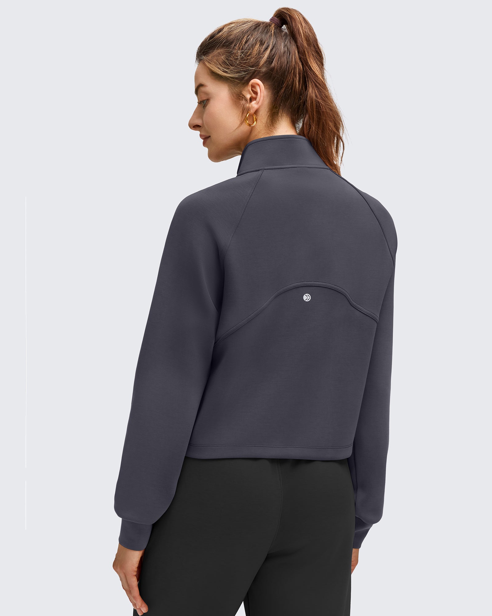 G4Free - Smoofit Modal Zip Up Mock Neck Pockets Sweatshirts -GF25M551AF-XS-GF25M551AA-S-GF25M551AB-M-GF25M551AC-L-GF25M551AD-XL