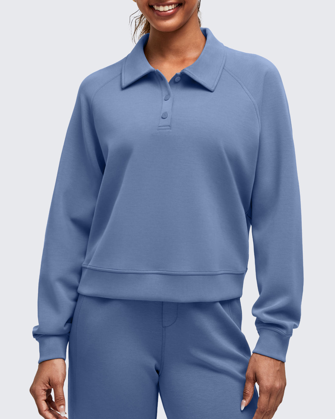G4Free - Smoofit Polo Pullover Button Up Sweatshirts -GF25F540FF-XS-GF25F540FA-S-GF25F540FB-M-GF25F540FC-L-GF25F540FD-XL