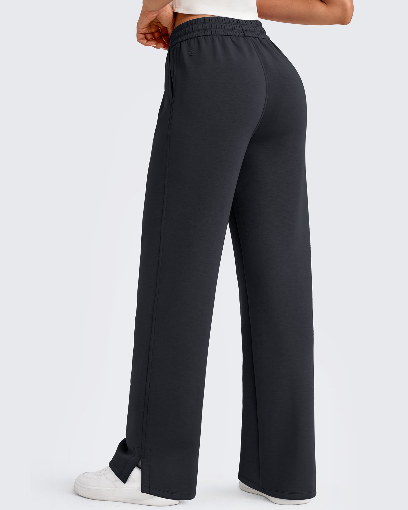 G4Free - Smoofit Side Slit Drawstring Loose Sweatpants -GF25J491AA-S-GF25J492AA-S-GF25J493AA-S-GF25J491AB-M-GF25J492AB-M