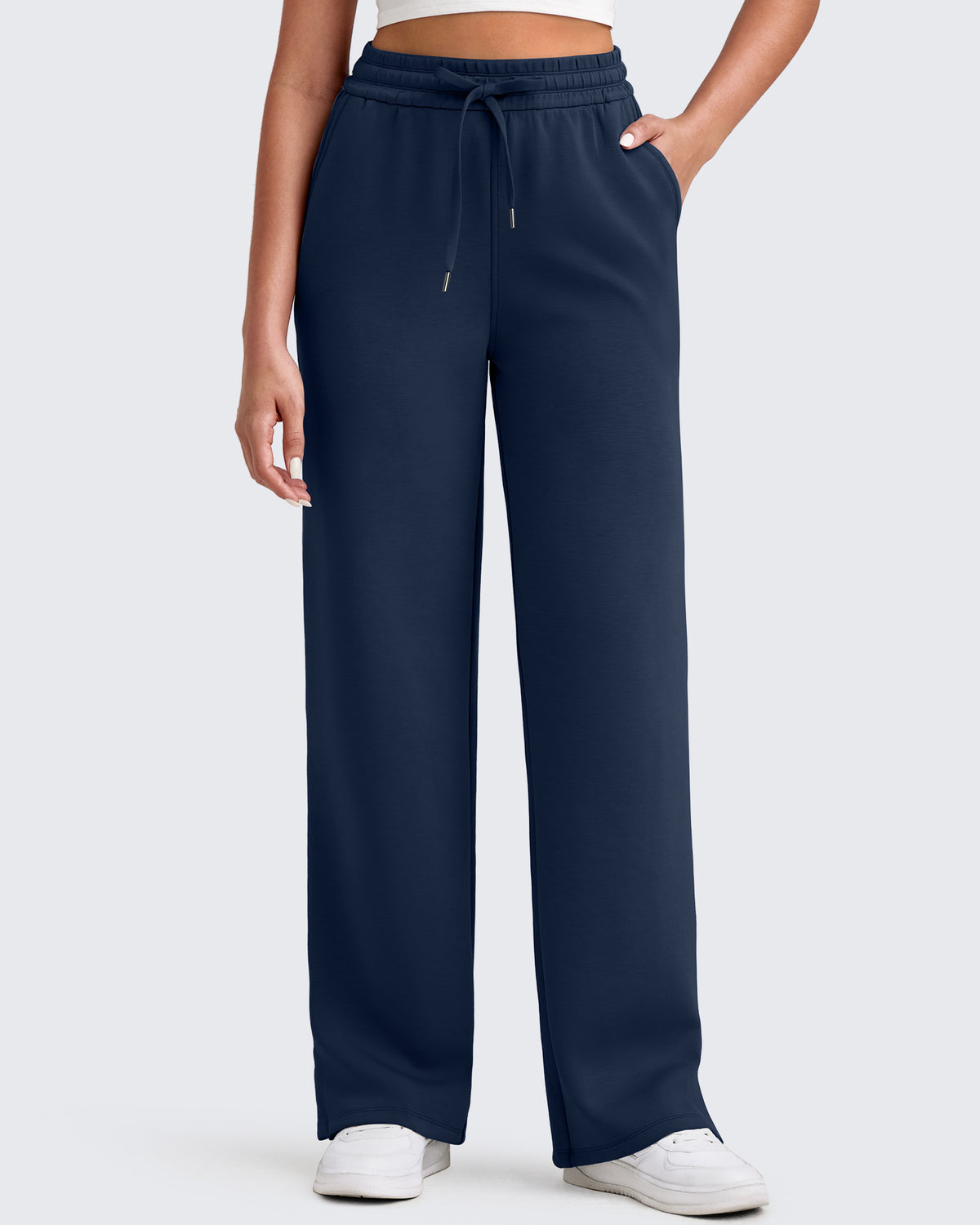 G4Free - Smoofit Side Slit Drawstring Loose Sweatpants -GF25J491AA-S-GF25J492AA-S-GF25J493AA-S-GF25J491AB-M-GF25J492AB-M