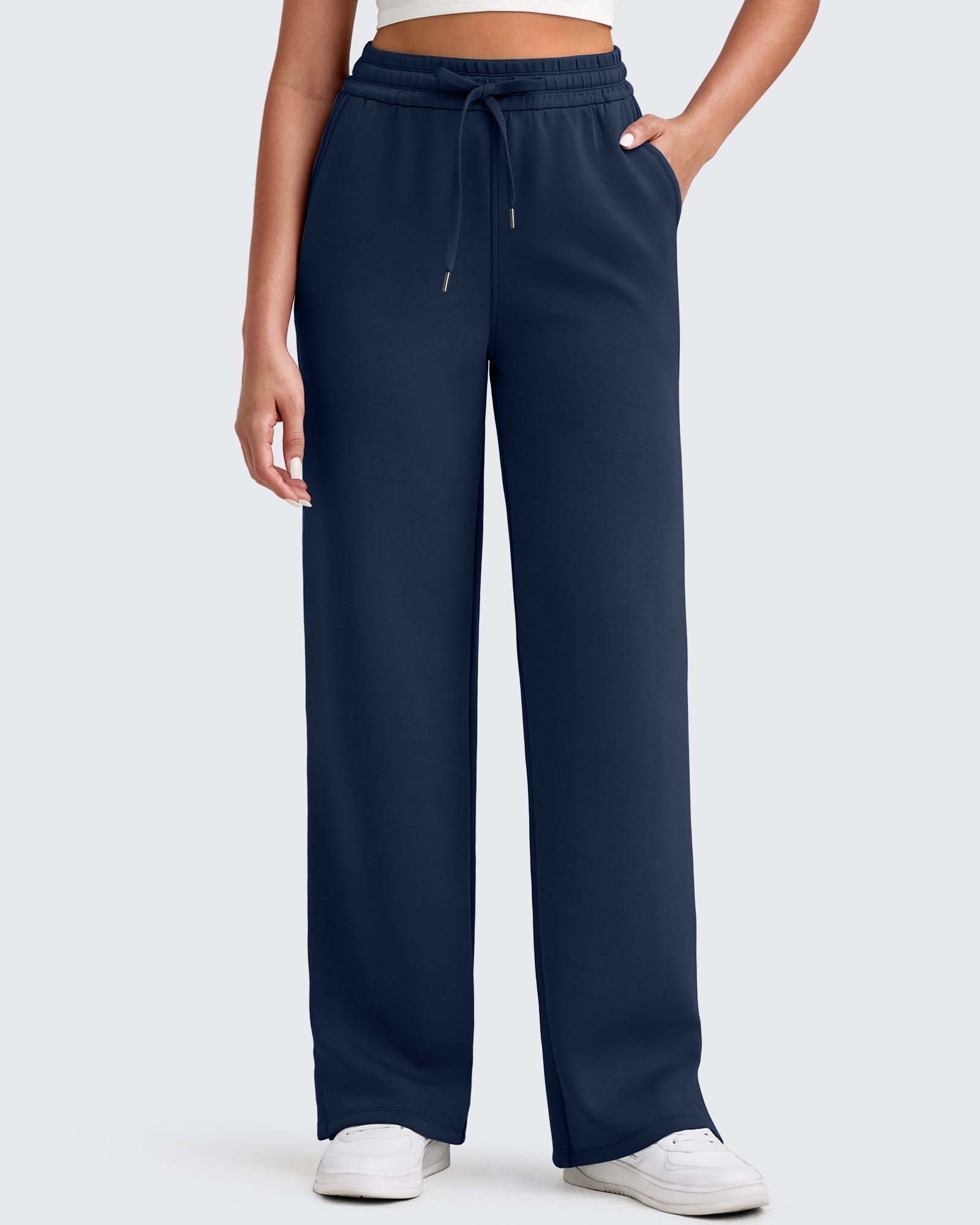 G4Free - Smoofit Side Slit Drawstring Loose Sweatpants -GF25J491AA-S-GF25J492AA-S-GF25J493AA-S-GF25J491AB-M-GF25J492AB-M