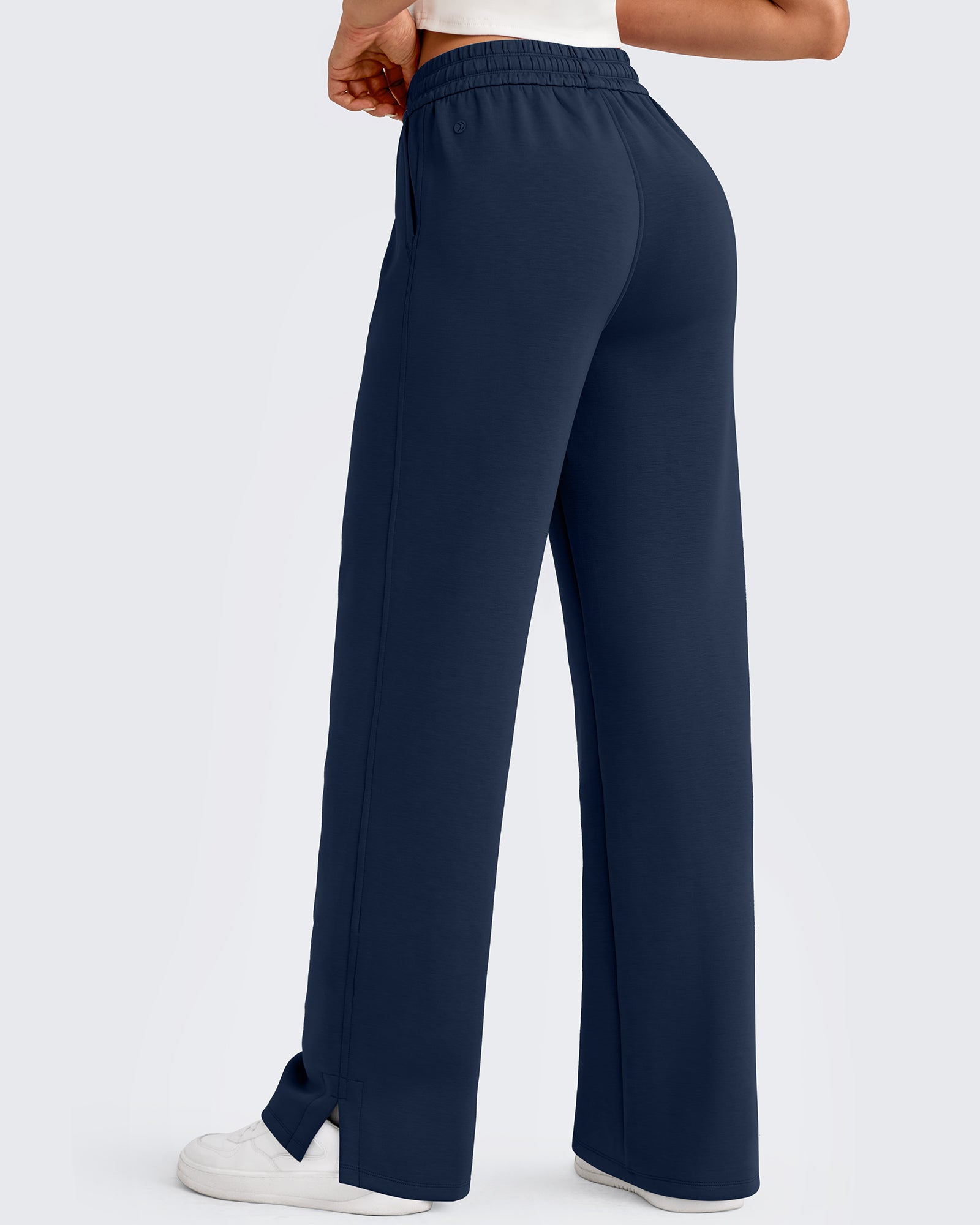 G4Free - Smoofit Side Slit Drawstring Loose Sweatpants -GF25J491AA-S-GF25J492AA-S-GF25J493AA-S-GF25J491AB-M-GF25J492AB-M