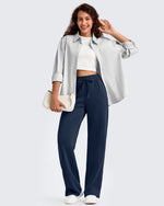 G4Free - Smoofit Side Slit Drawstring Loose Sweatpants -GF25J491AA-S-GF25J492AA-S-GF25J493AA-S-GF25J491AB-M-GF25J492AB-M