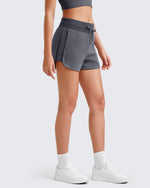 G4Free - Smoofit Side Slit Drawstring Sweat Shorts -GF25E341AA-S-GF25E341AB-M-GF25E341AC-L-GF25E341AD-XL-GF25E341AE-XXL