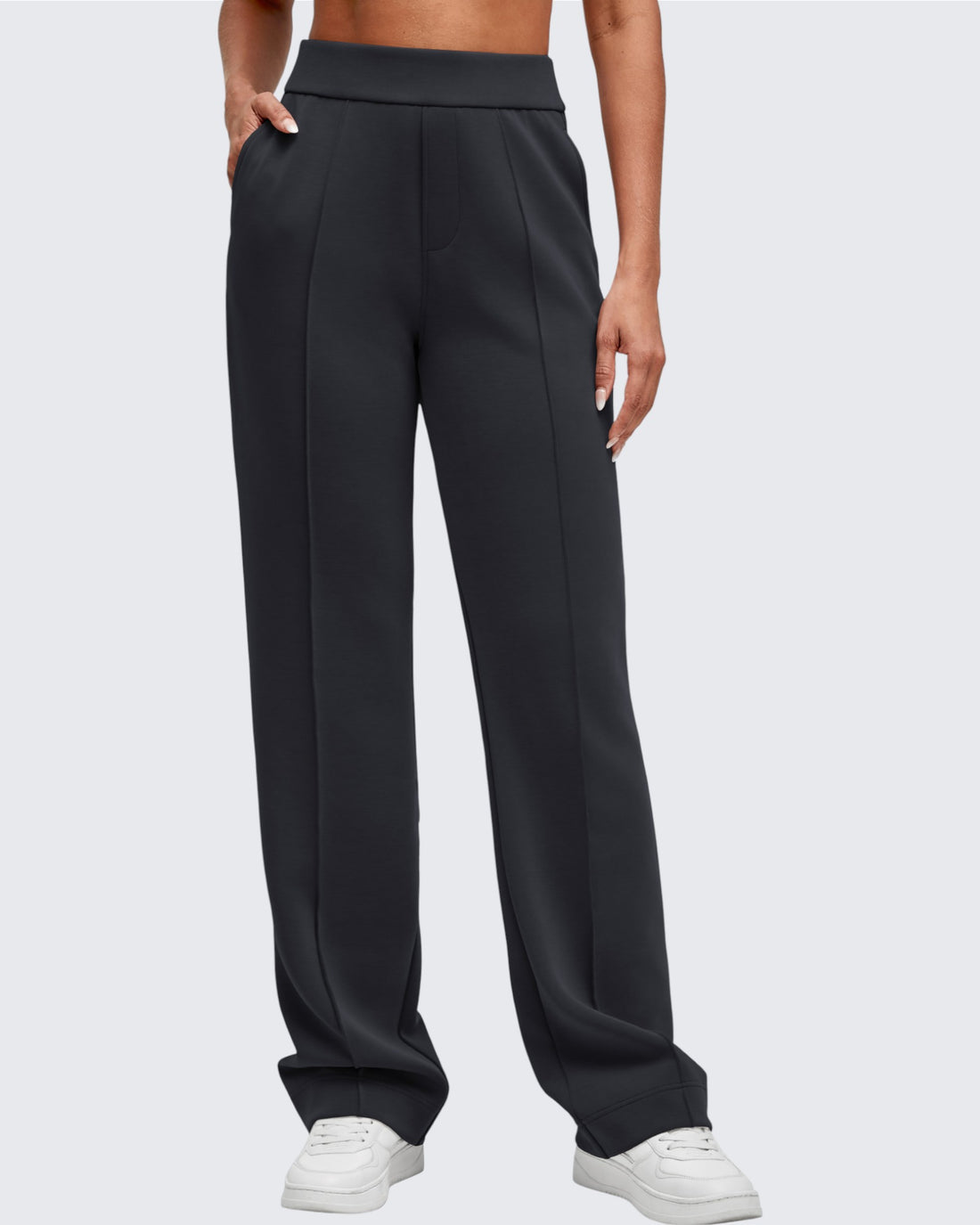 G4Free - Smoofit Straight Leg Elastic High Waist Dress Pants -GF25D584AA-S-GF25D585AA-S-GF25D586AA-S-GF25D584AB-M-GF25D585AB-M