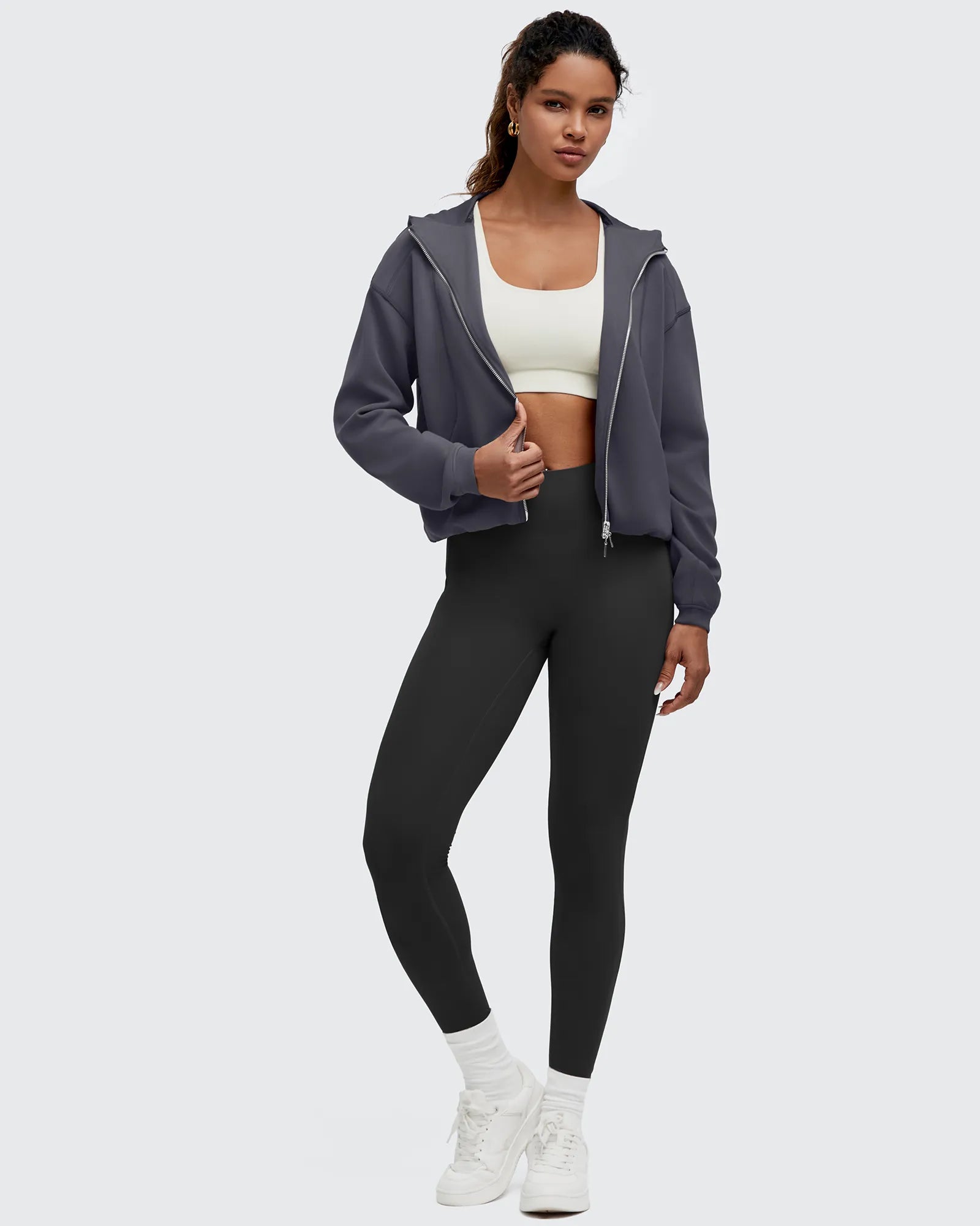 G4Free - Smoofit Two-Way Full Zip Modal Hoodie Jackets -GF25M536AA-S-GF25M536AB-M-GF25M536AC-L-GF25M536AD-XL-GF25M536AE-XXL