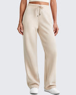 G4Free - Smoofit Wide Leg Elastic Drawstring Sweatpants -GF25J440AF-XS