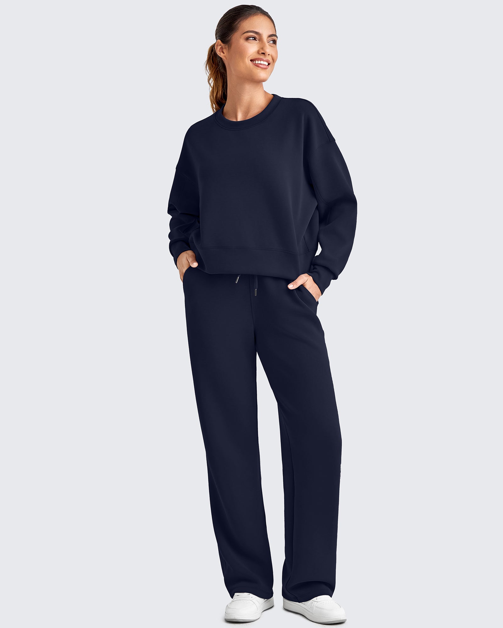 G4Free - Smoofit Wide Leg Elastic Drawstring Sweatpants -GF25J440AF-XS-GF25J441AF-XS-GF25J442AF-XS-GF25J440AA-S-GF25J441AA-S