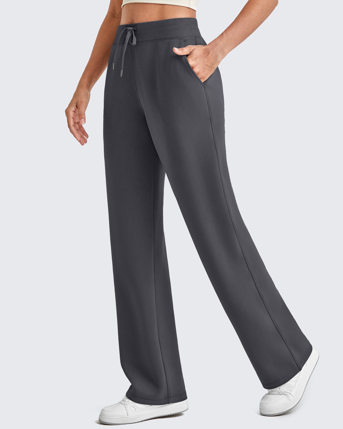 G4Free - Smoofit Wide Leg Elastic Drawstring Sweatpants -GF25J440AF-XS-GF25J441AF-XS-GF25J442AF-XS-GF25J440AA-S-GF25J441AA-S