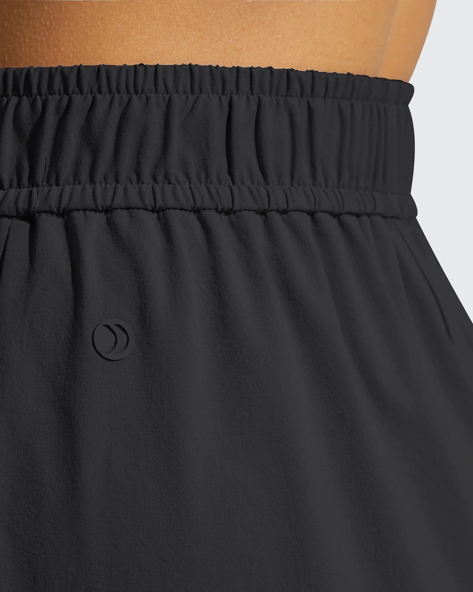 G4Free - Strowen Elastic Waist Wide Leg A Line Shorts 4'' -GF26E818A001F-XS-GF26E818A001A-S-GF26E818A001B-M-GF26E818A001C-L-GF26E818A001D-XL