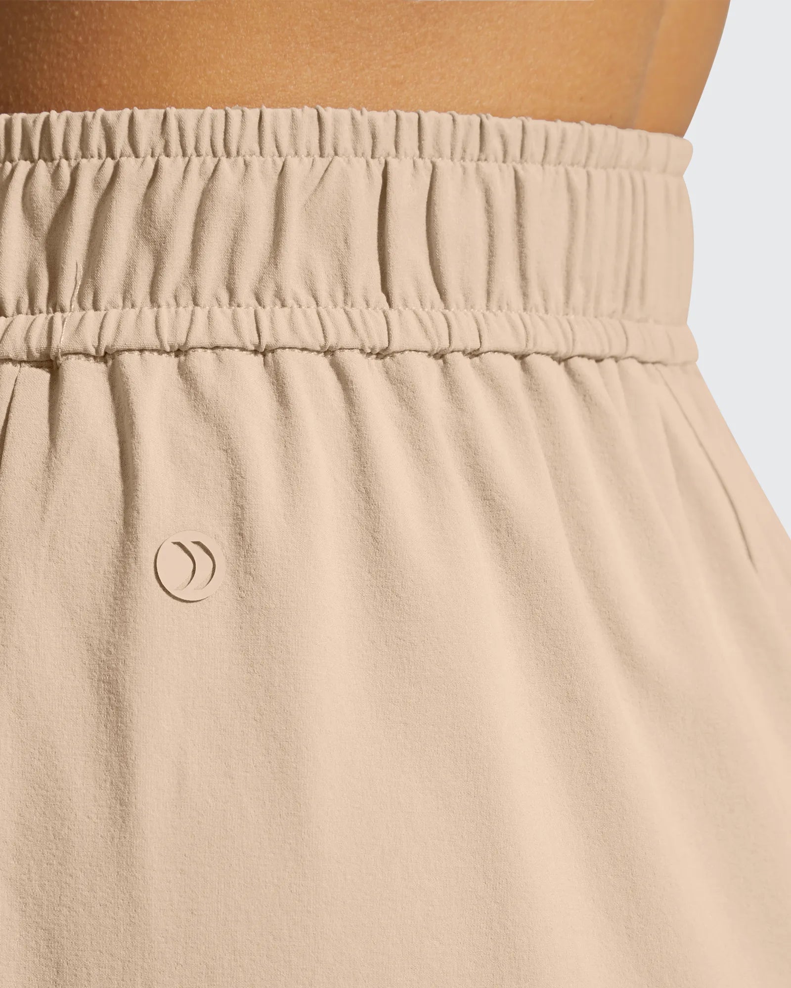G4Free - Strowen Elastic Waist Wide Leg A Line Shorts 4'' -GF26E818A001F-XS-GF26E818A001A-S-GF26E818A001B-M-GF26E818A001C-L-GF26E818A001D-XL