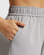 G4Free - Strowen Elastic Waist Wide Leg A Line Shorts 4'' -GF26E818A001F-XS-GF26E818A001A-S-GF26E818A001B-M-GF26E818A001C-L-GF26E818A001D-XL