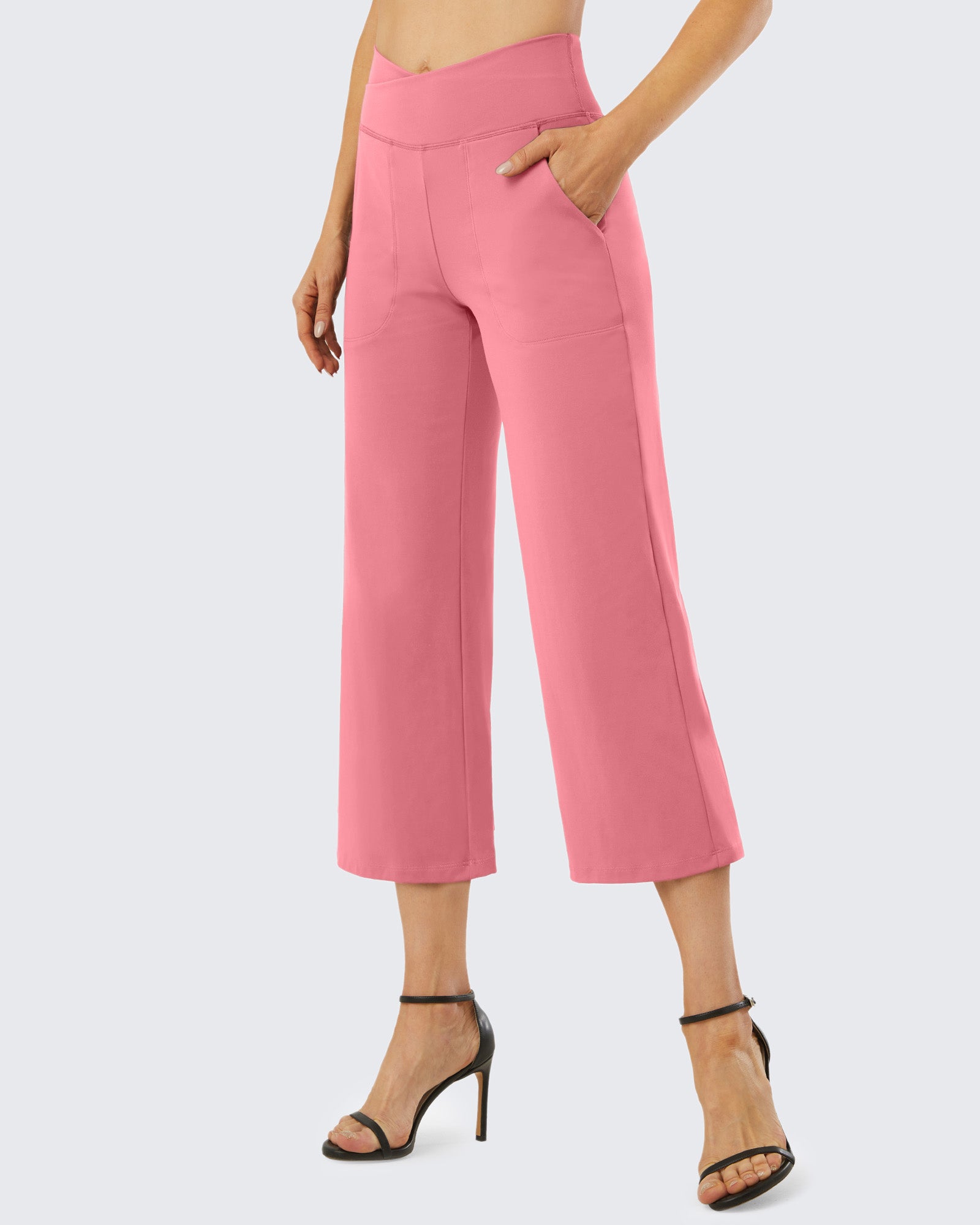 G4Free - Wide Leg High-Waisted Capri Work Pants 23 -GF21D016AA-S-GF21D016AB-M-GF21D016AC-L-GF21D016AD-XL-GF21D016AE-XXL