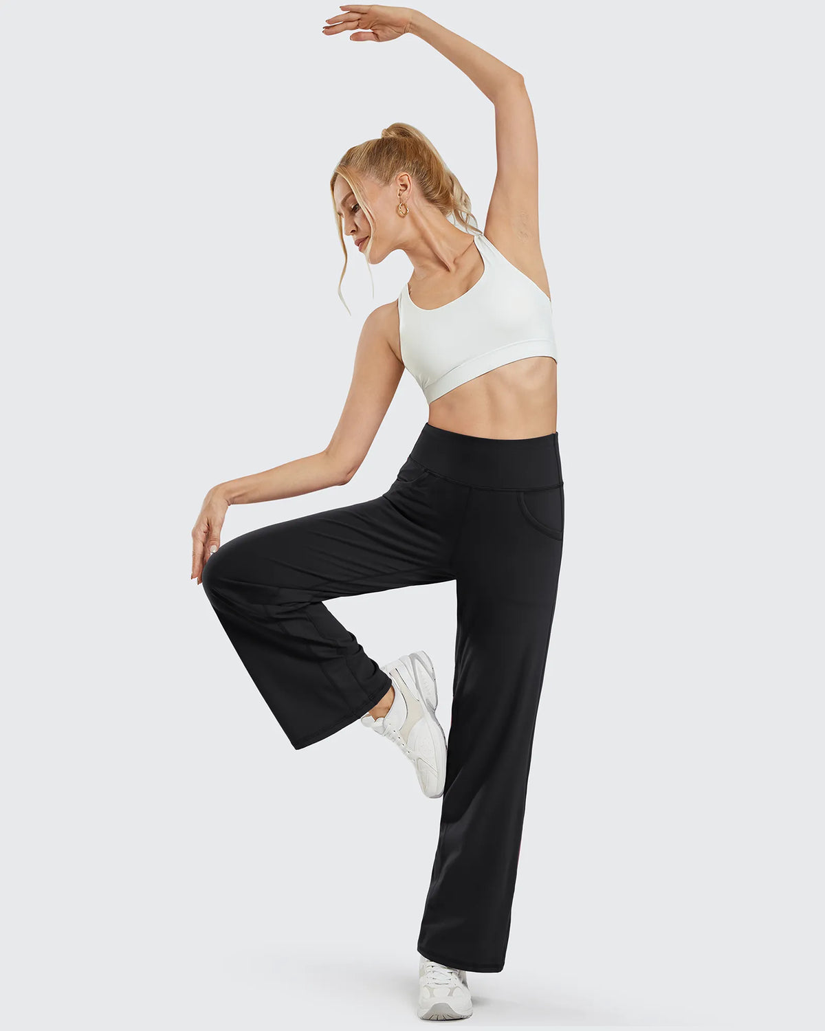 G4Free - Wide Leg Pants Woman Yoga Pants with Pockets Petite -PM23D151AA-S-PM23D151AB-M-PM23D151AC-L-PM23D151AD-XL-PM23D151AE-XXL