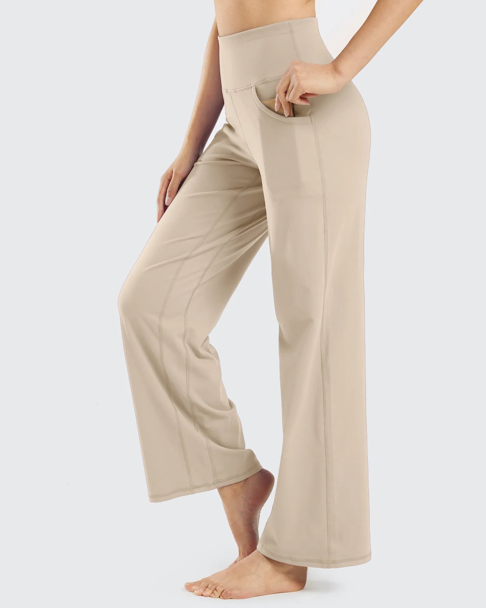 G4Free - Wide Leg Pants Woman Yoga Pants with Pockets Petite -PM23D151AA-S-PM23D151AB-M-PM23D151AC-L-PM23D151AD-XL-PM23D151AE-XXL