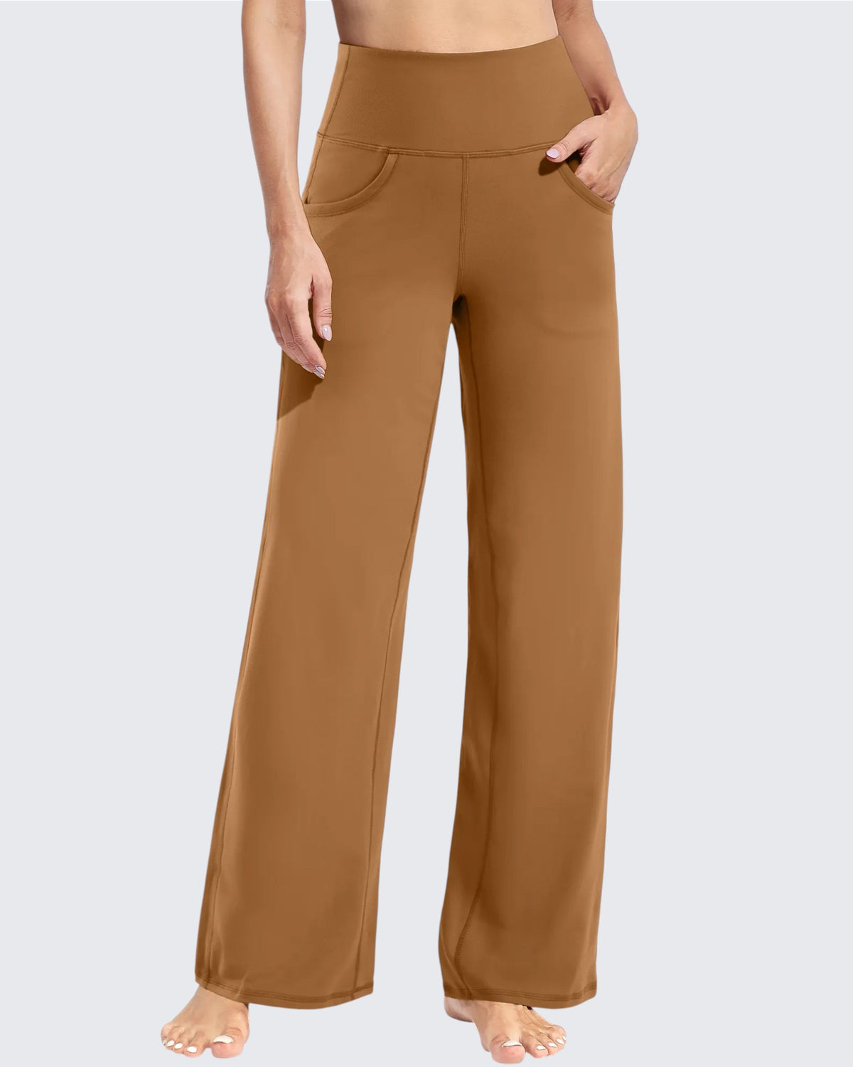 G4Free - Wide Leg Pants Woman Yoga Pants with Pockets Petite -PM23D151PA-S