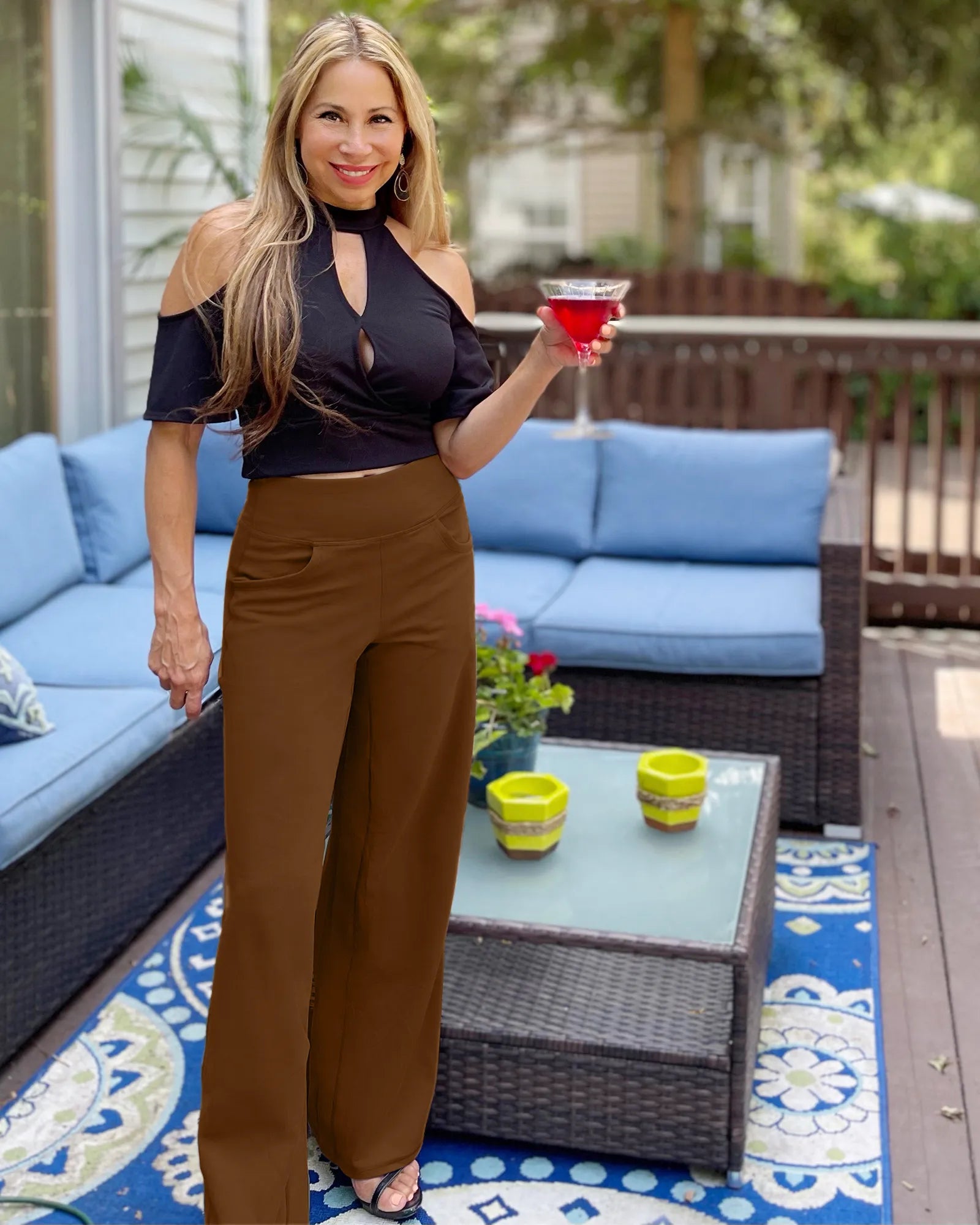 G4Free - Wide Leg Pants Woman Yoga Pants with Pockets Tall -PM23D152AA-S-PM23D152AB-M-PM23D152AC-L-PM23D152AD-XL-PM23D152AE-XXL