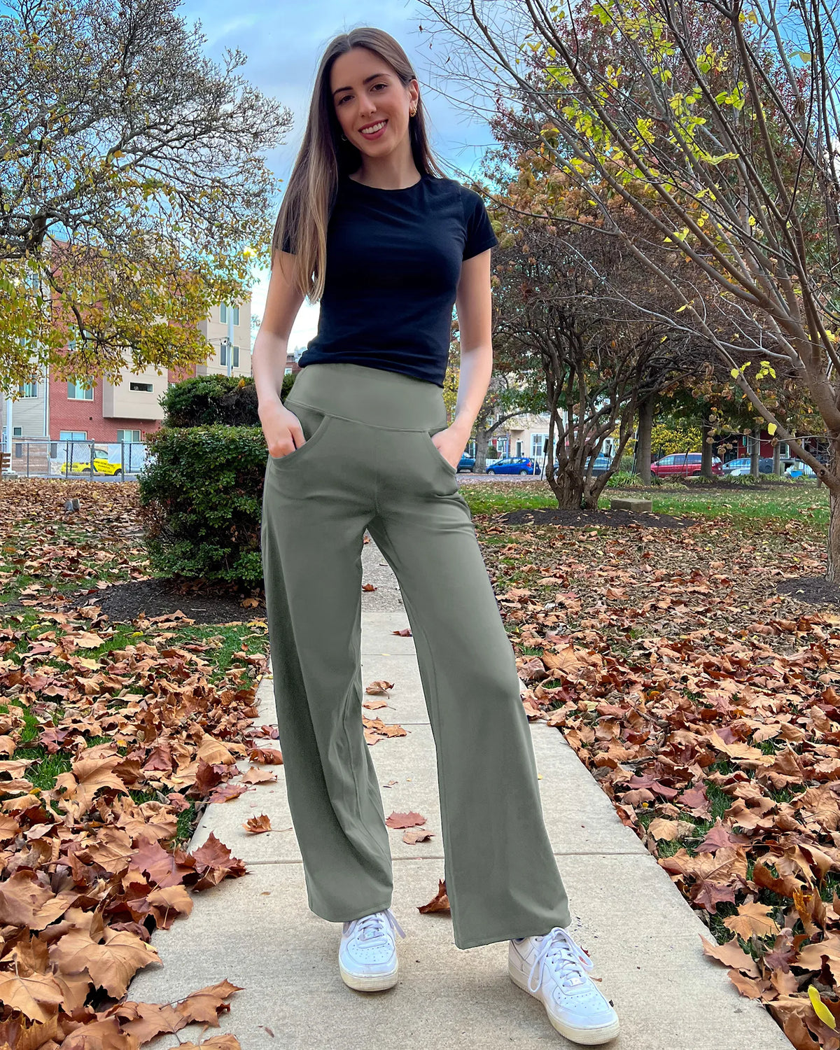 G4Free - Wide Leg Pants Woman Yoga Pants with Pockets Tall -PM23D152AA-S-PM23D152AB-M-PM23D152AC-L-PM23D152AD-XL-PM23D152AE-XXL