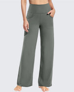 G4Free - Wide Leg Pants Woman Yoga Pants with Pockets Tall -PM23D152SA-S