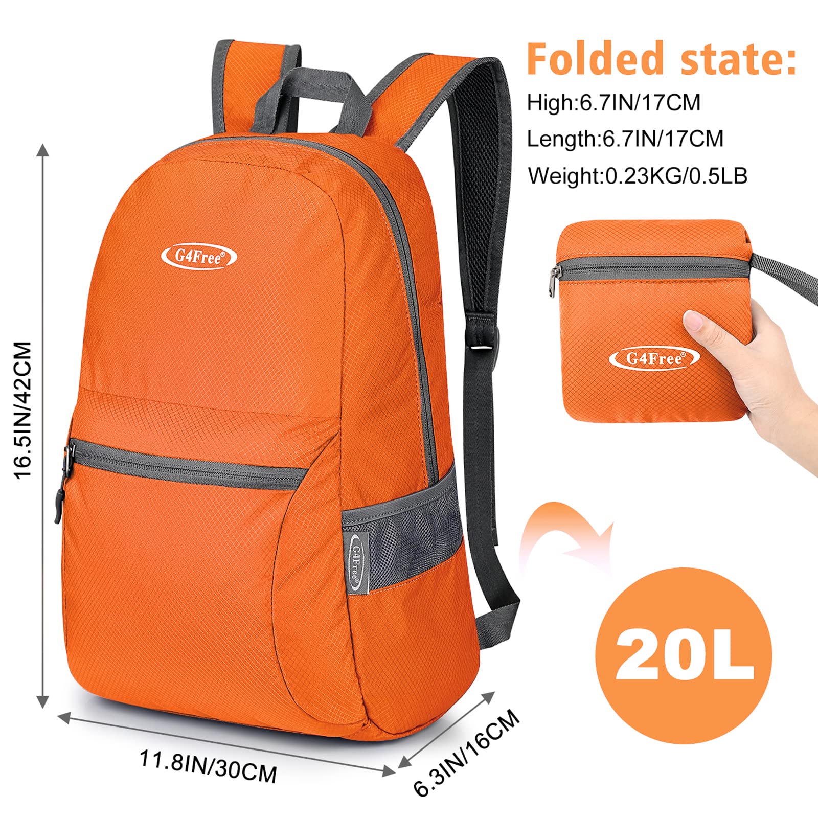 G4Free G4Free Daypack Backpacks 