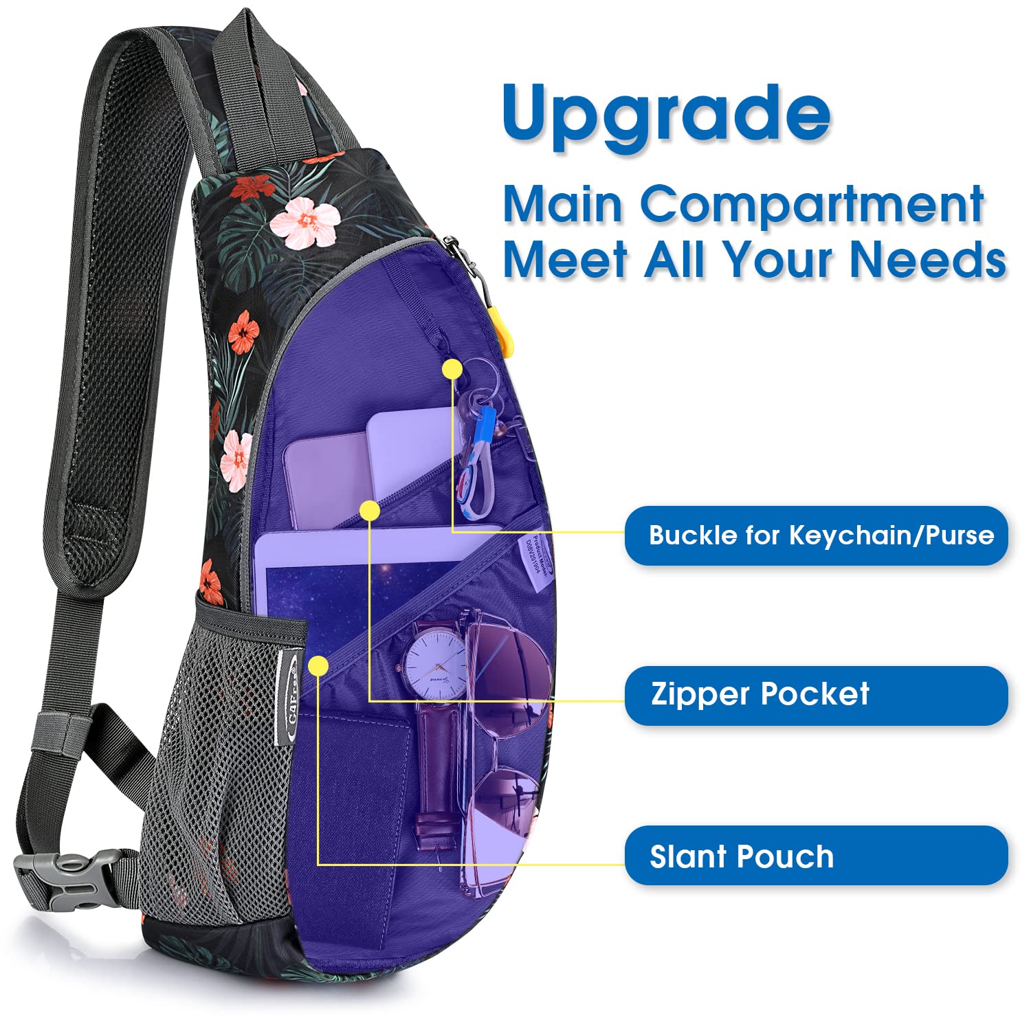 G4Free G4Free Sling Bags Men Shoulder Backpack Small Cross Body Chest Sling Backpack 