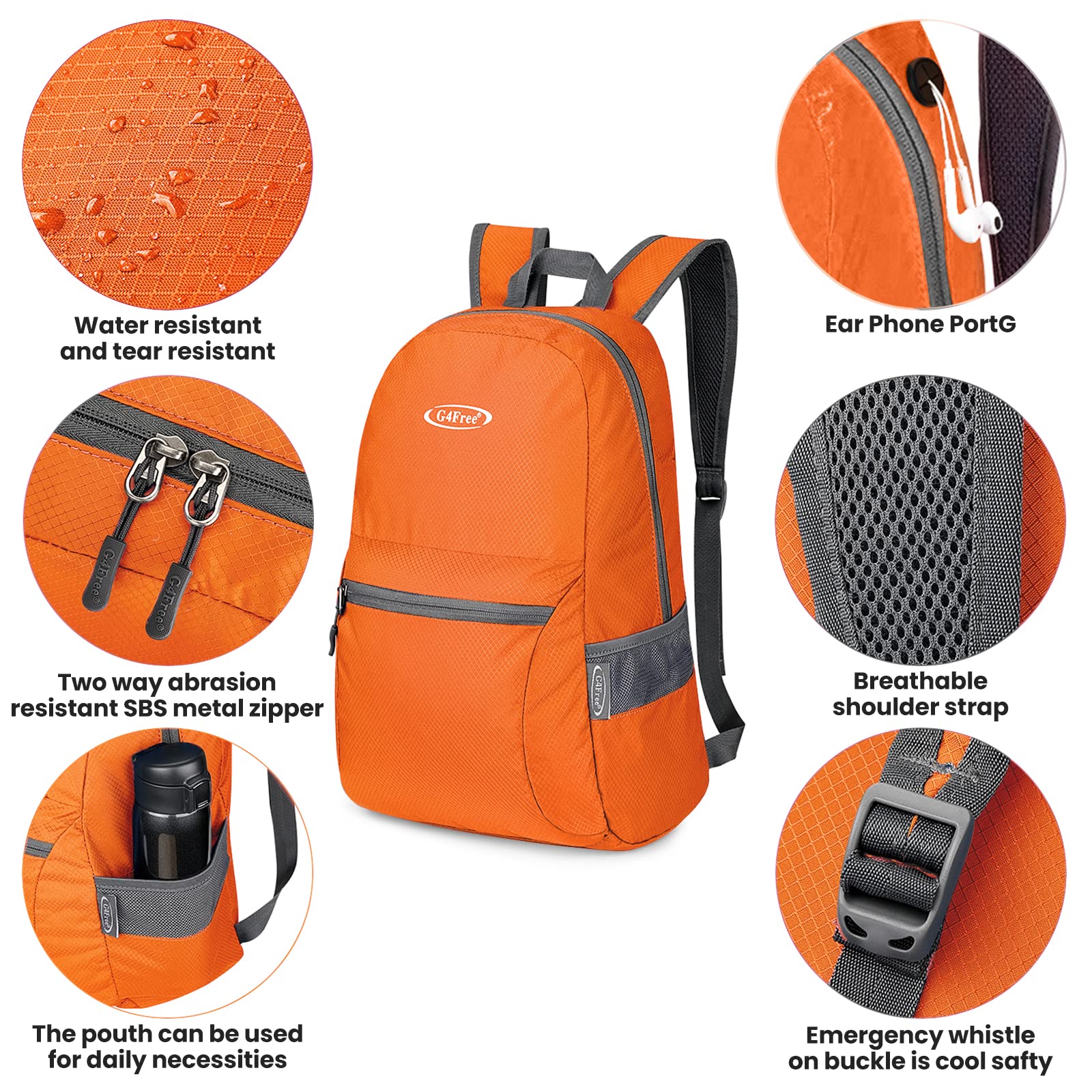 G4Free G4Free Daypack Backpacks 