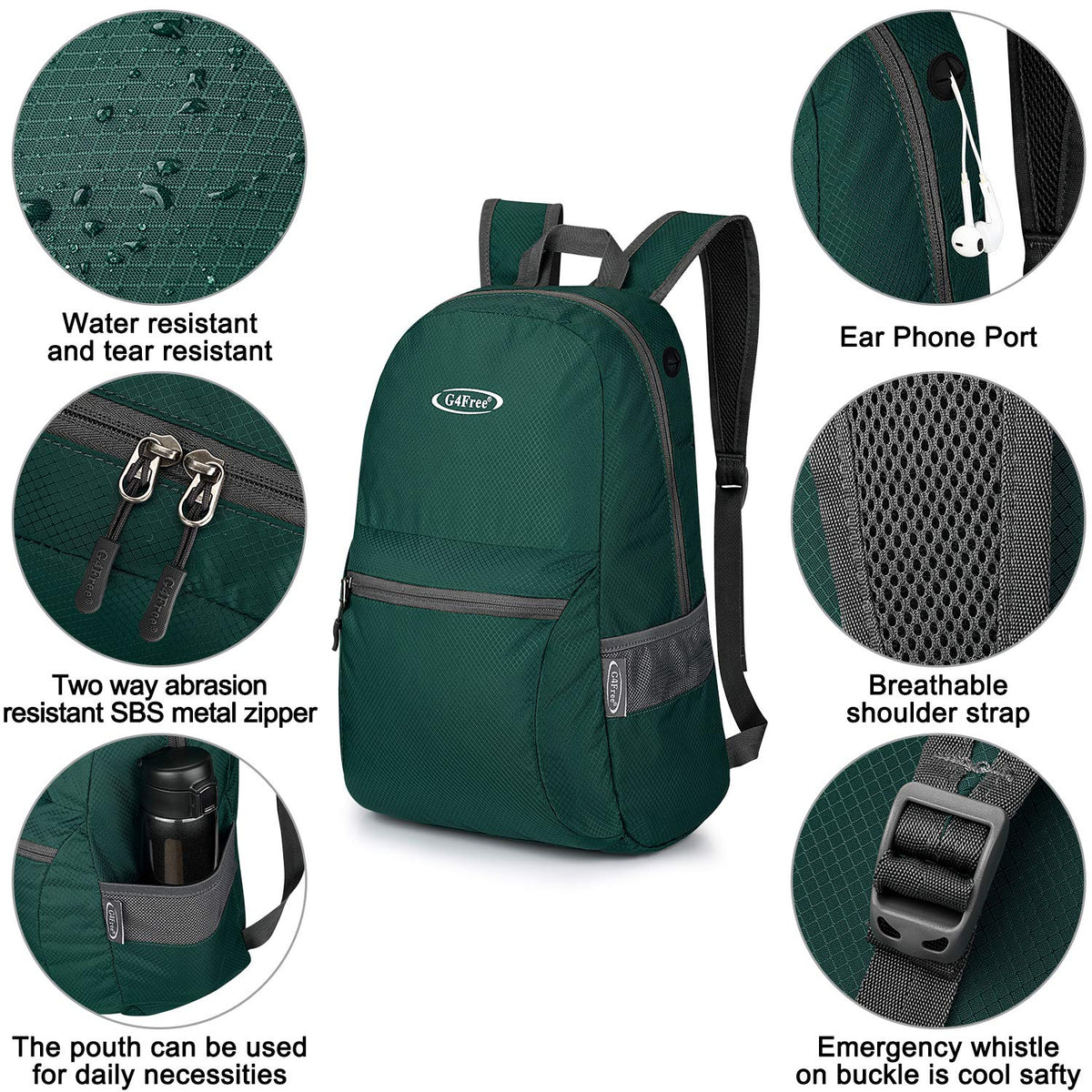 G4Free G4Free Daypack Backpacks 