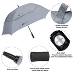 G4Free G4Free Square Windproof Auto Open Stick Umbrella 