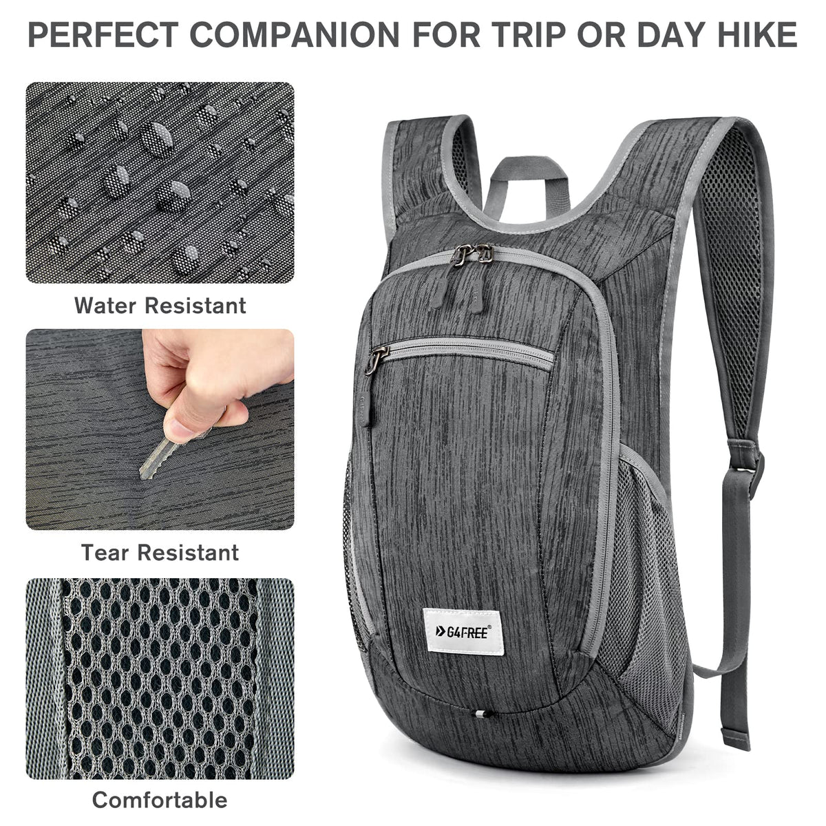 G4Free G4Free 10L/15L Lightweight Hiking Backpack 