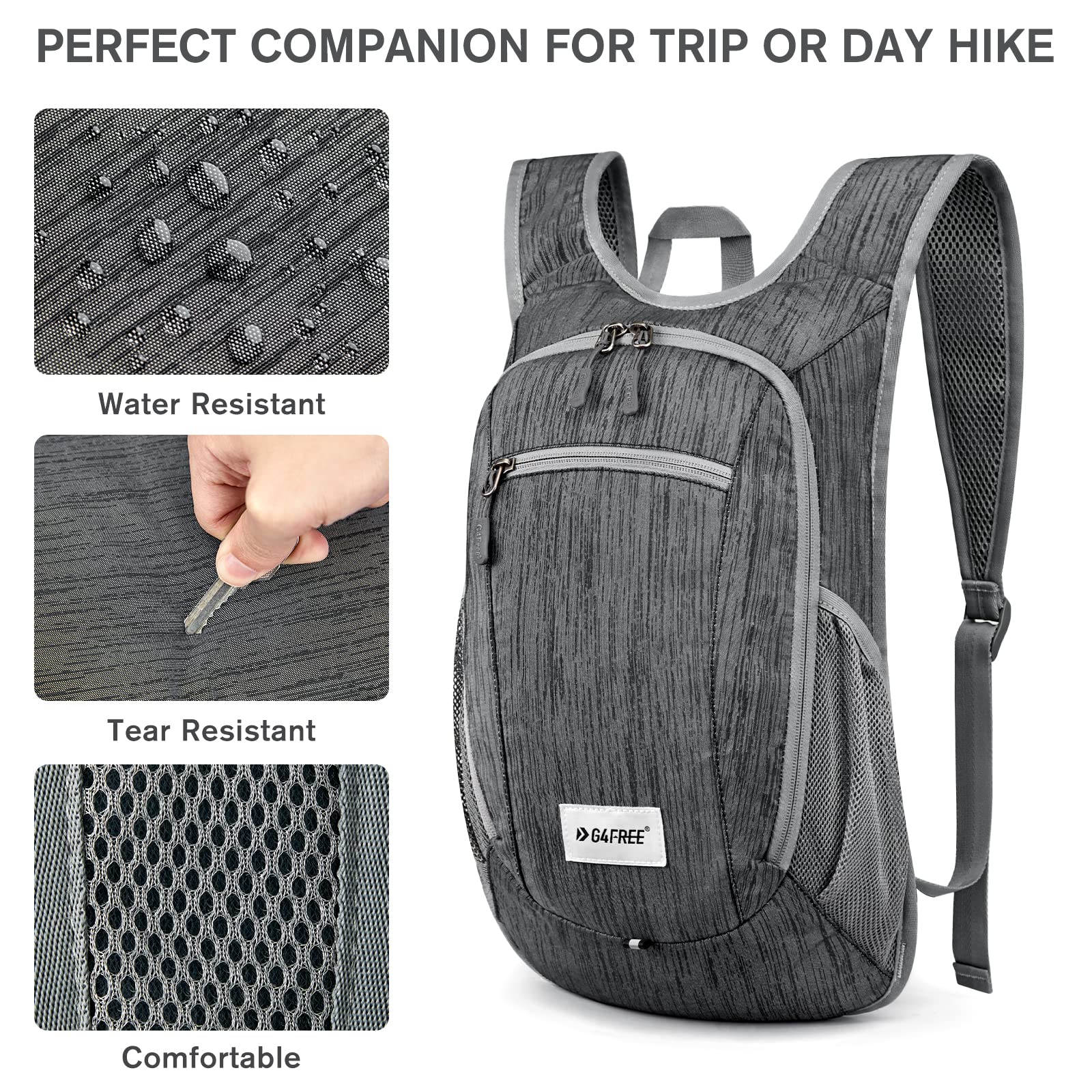 G4Free G4Free 10L/15L Lightweight Hiking Backpack 