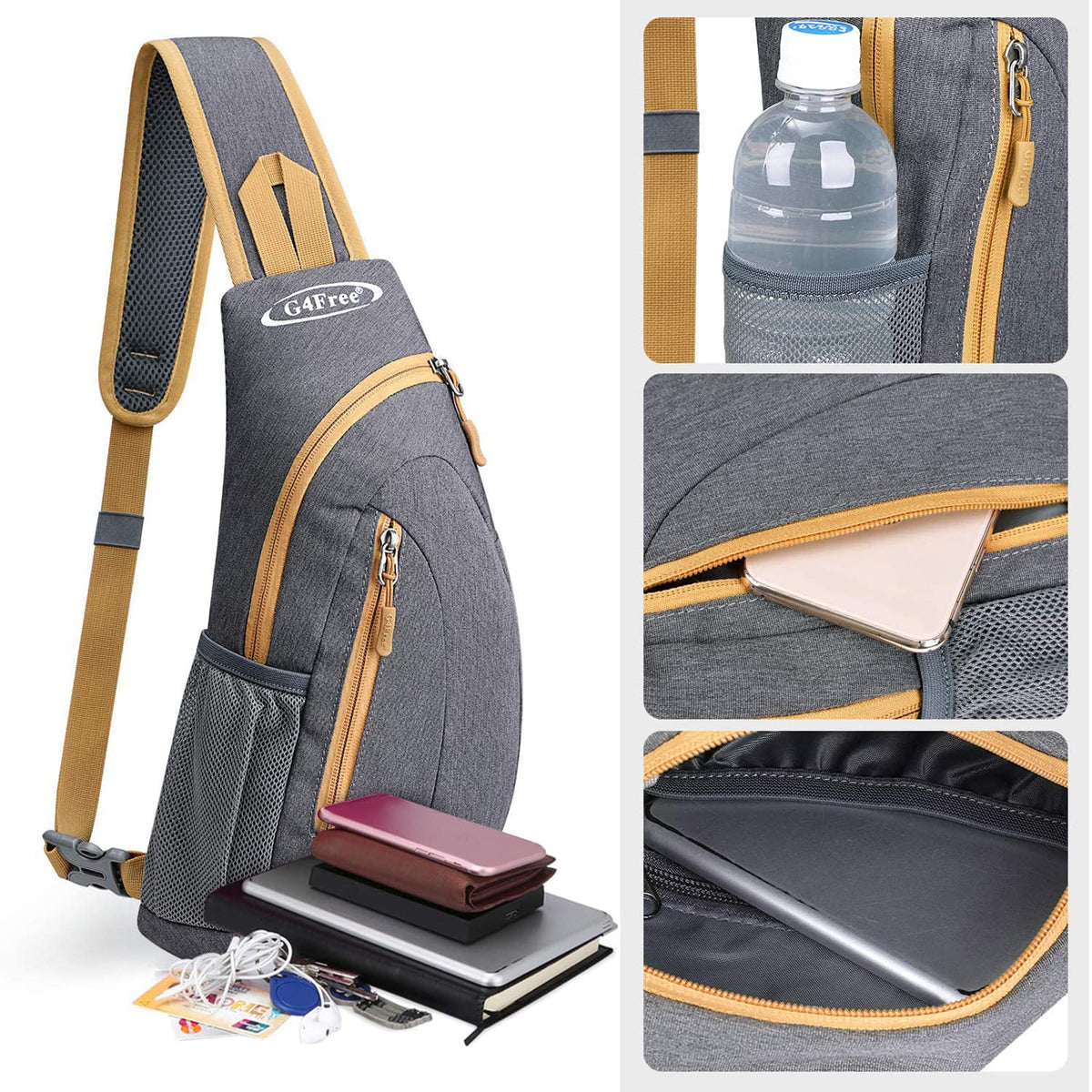 G4Free G4Free Sling Bags Men Shoulder Backpack Small Cross Body Chest Sling Backpack 