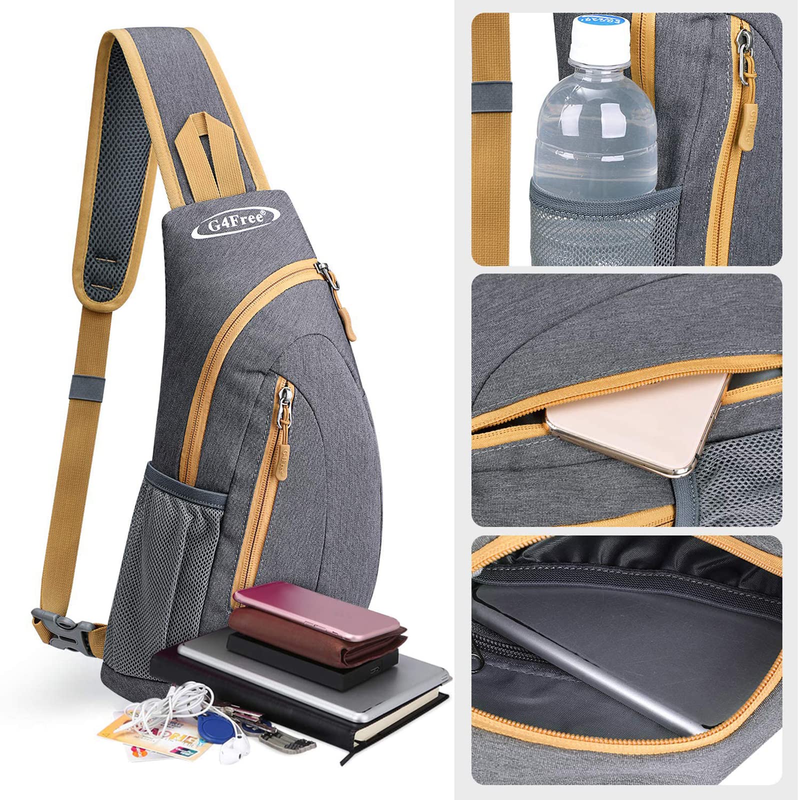 G4Free G4Free Sling Bags Men Shoulder Backpack Small Cross Body Chest Sling Backpack 