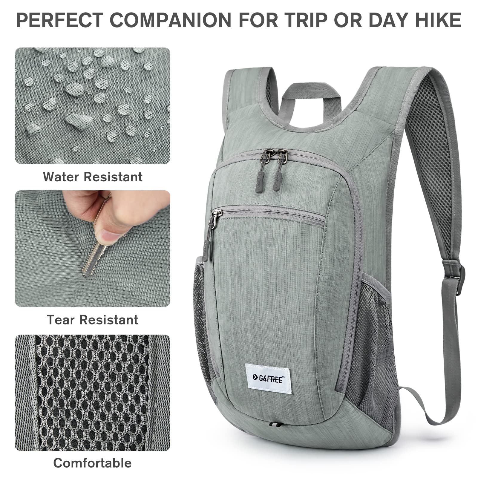 G4Free G4Free 10L/15L Lightweight Hiking Backpack 