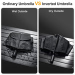 G4Free G4Free UPF 50+ UV Protection 54 Inch Large Reverse Travel Umbrella 