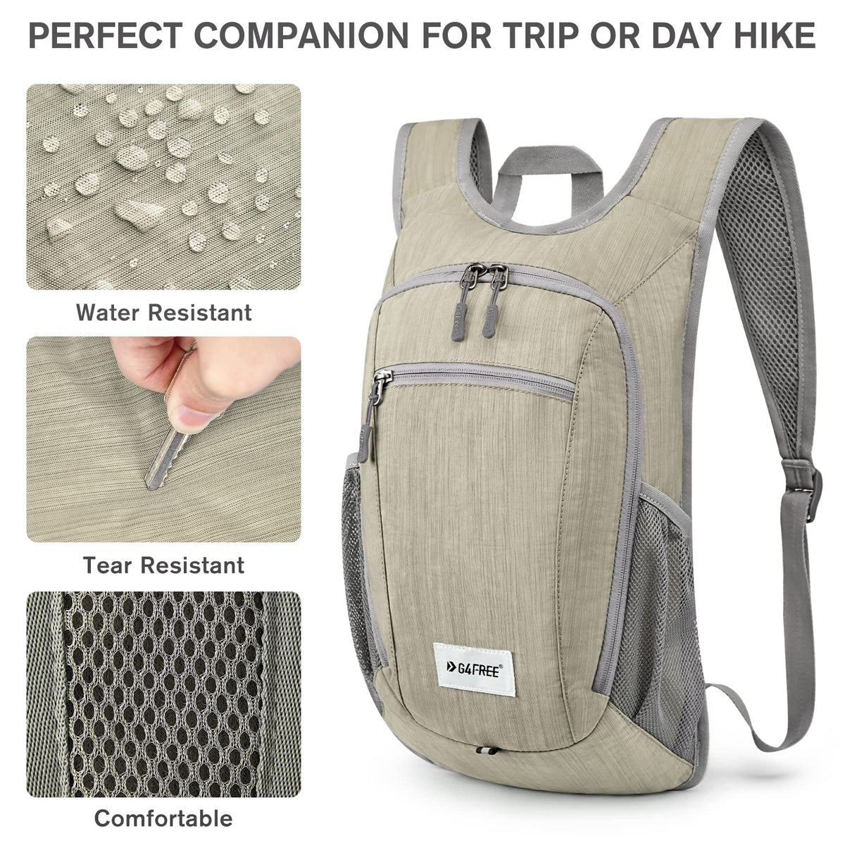 G4Free G4Free 10L/15L Lightweight Hiking Backpack 