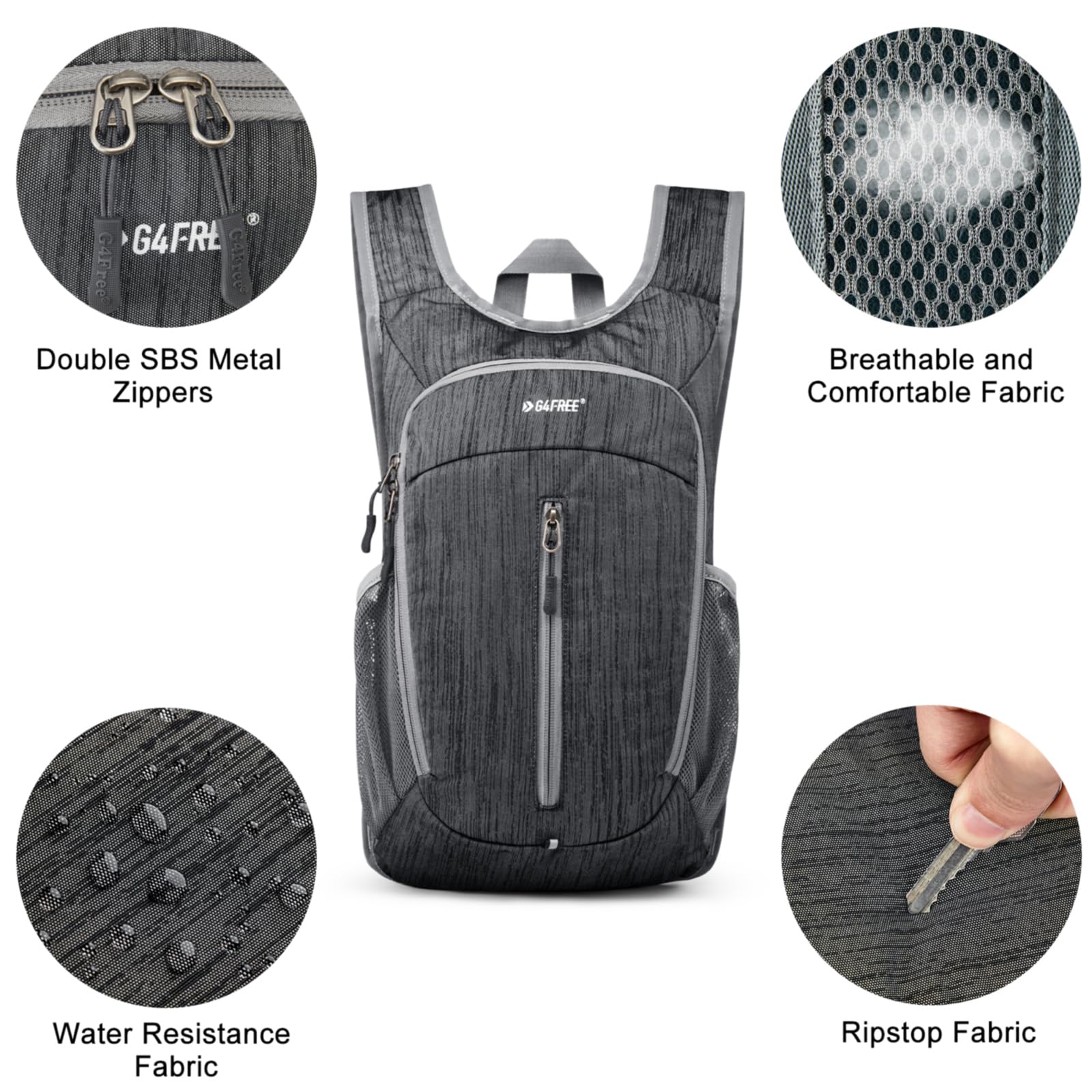 G4Free G4Free 10L Small Travel Hiking Daypack 
