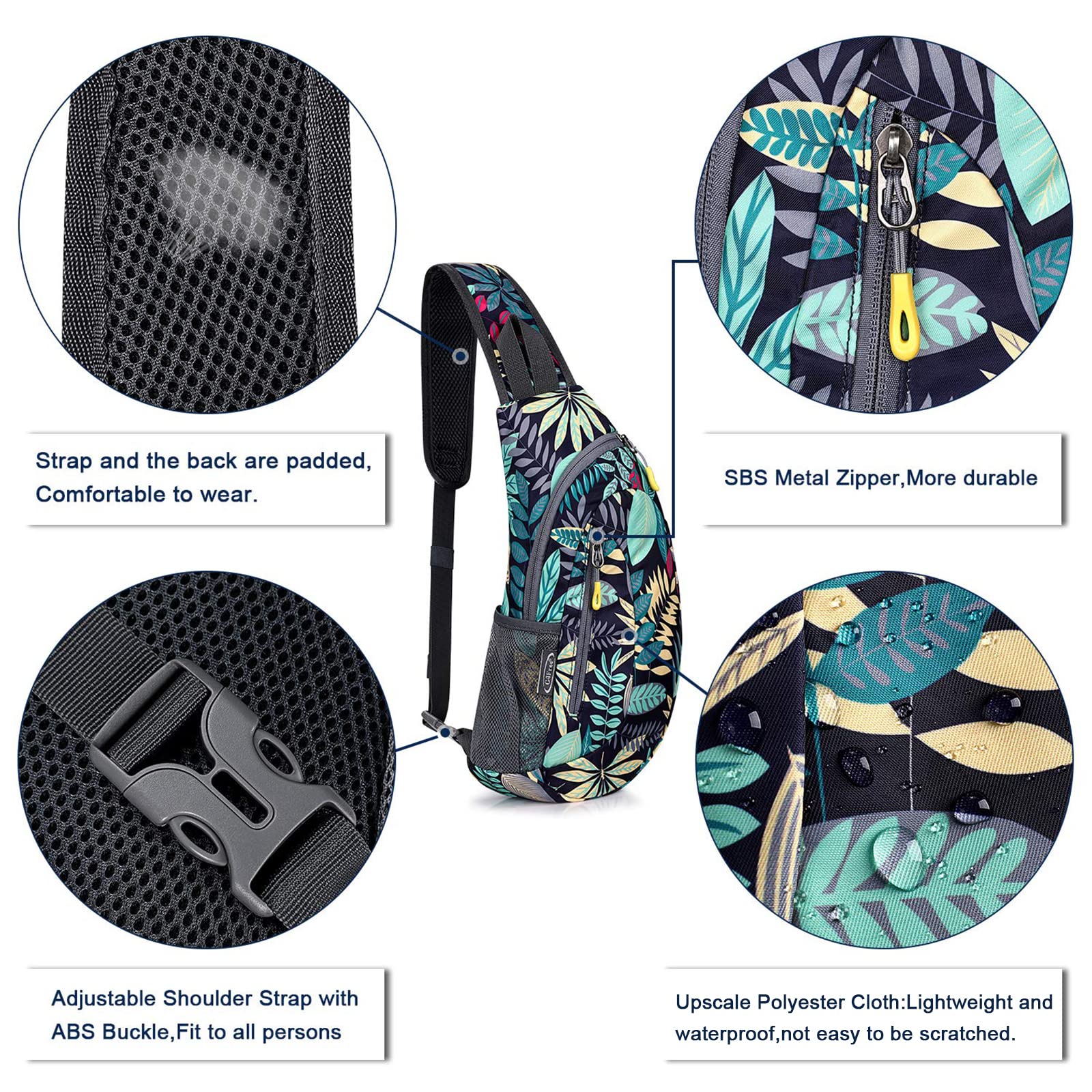 G4Free G4Free Sling Bags Men Shoulder Backpack Small Cross Body Chest Sling Backpack 