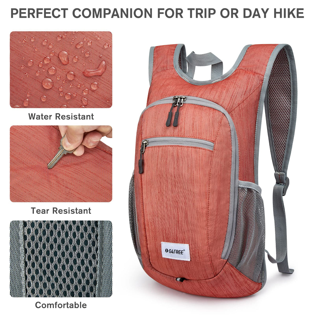 G4Free G4Free 10L/15L Lightweight Hiking Backpack 