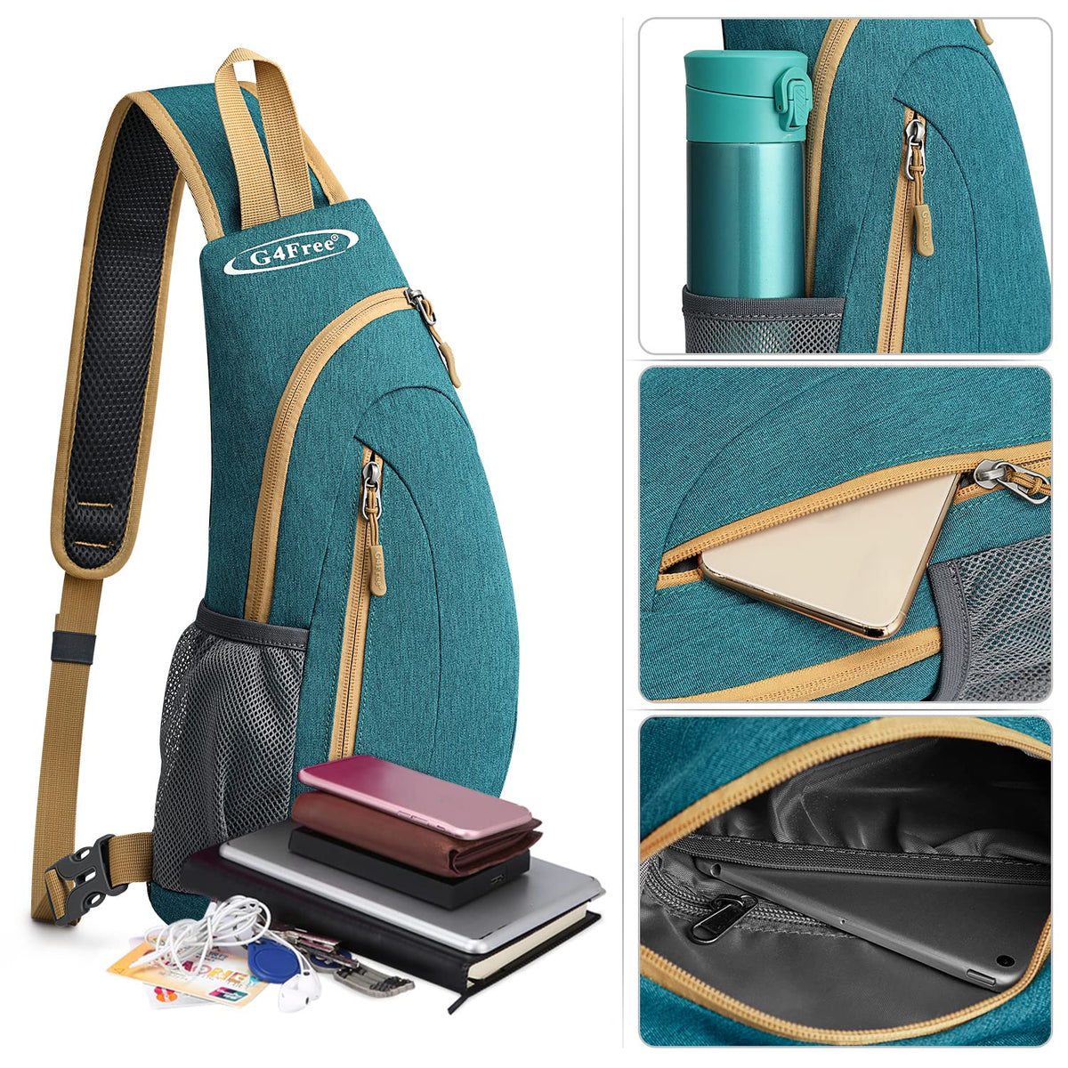 G4Free G4Free Sling Bags Men Shoulder Backpack Small Cross Body Chest Sling Backpack 