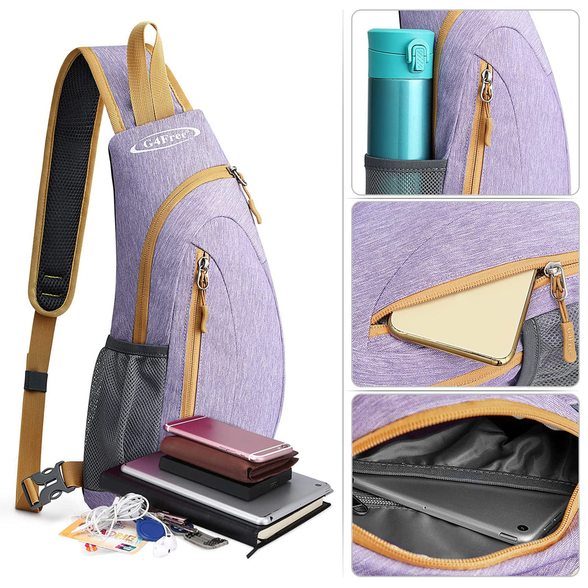 G4Free G4Free Sling Bags Men Shoulder Backpack Small Cross Body Chest Sling Backpack 