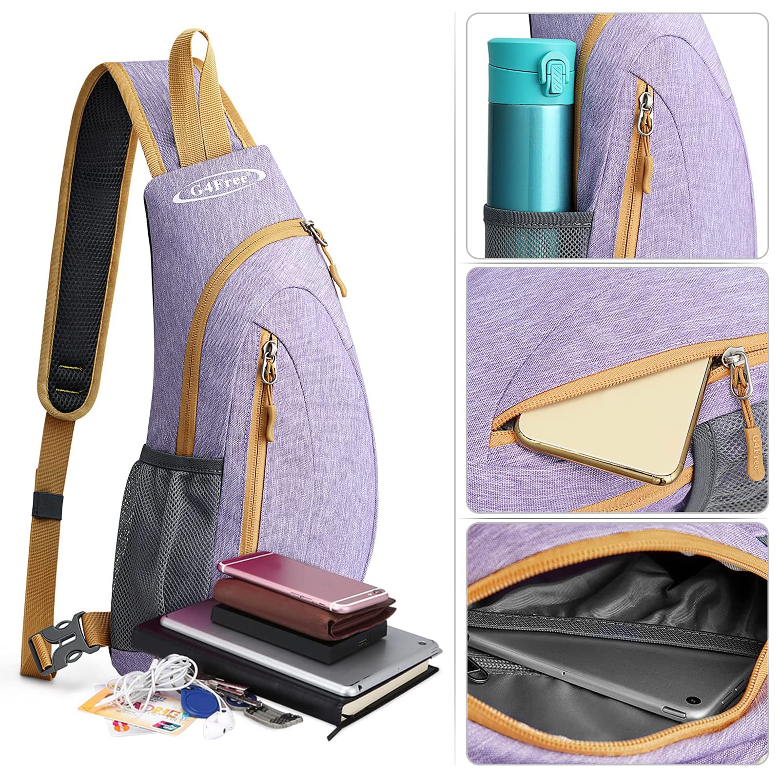 G4Free G4Free Sling Bags Men Shoulder Backpack Small Cross Body Chest Sling Backpack 