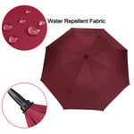 G4Free G4Free Automatic Open Golf Umbrella Double Canopy Vented Stick Umbrellas 