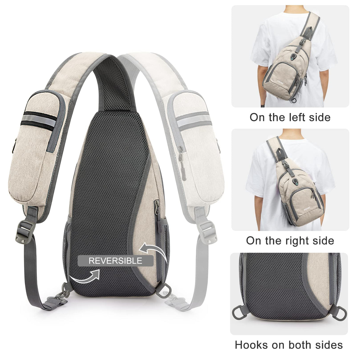 G4Free G4Free RFID Sling Bag for Hiking Outdoor 