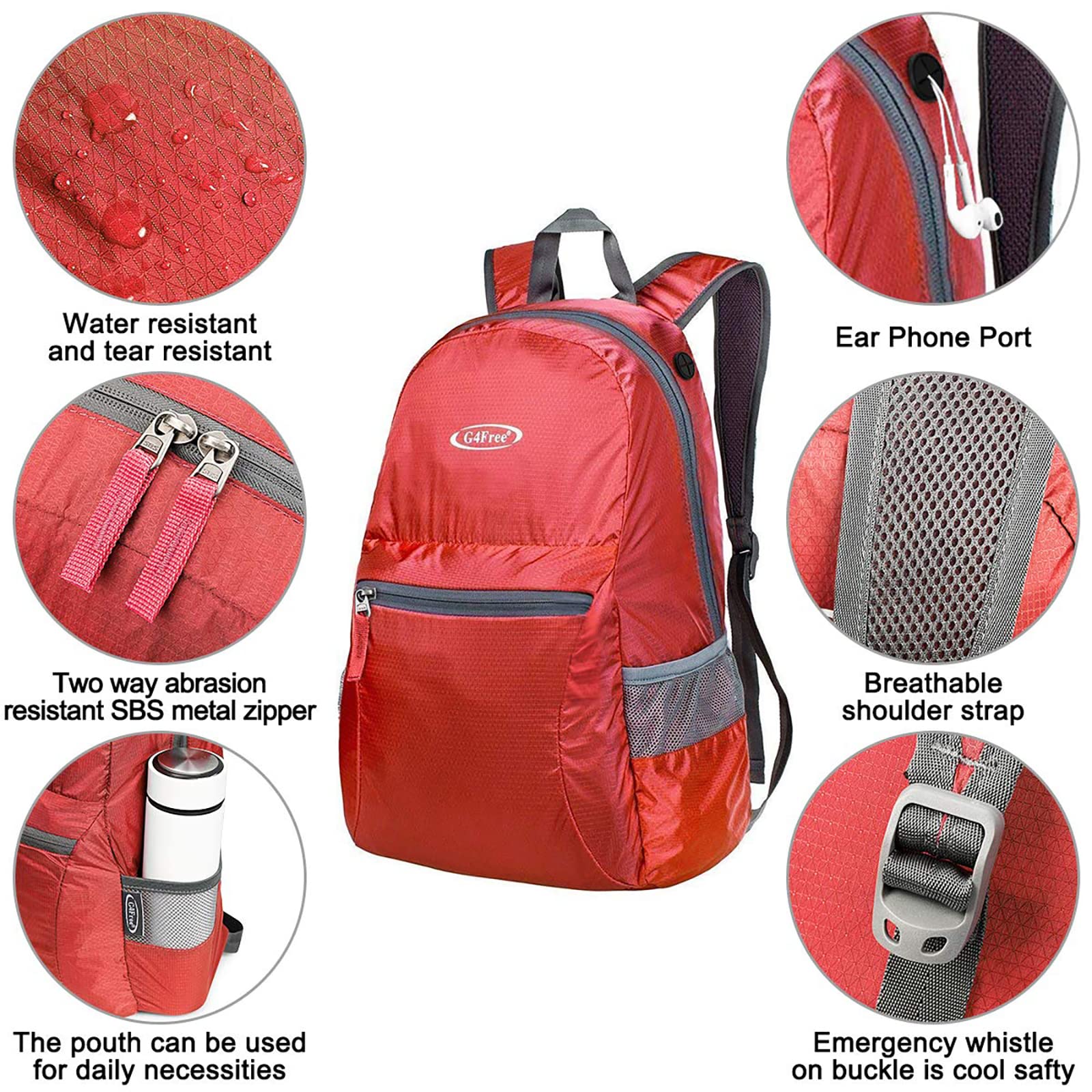 G4Free G4Free Daypack Backpacks 